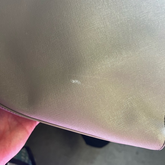 Tory Burch Gray Leather Tote Bag - Picture 4 of 5